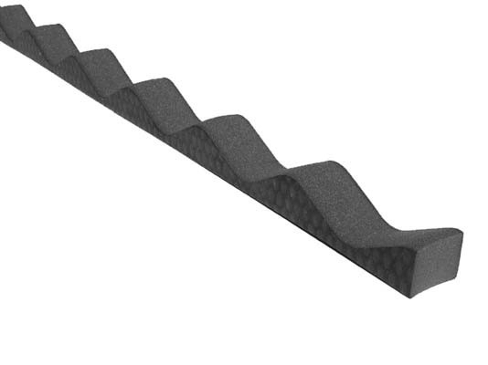 Many Profile Metal Roofing Corrugated Foam Closures Inside/Outside, Foam Closure Strips
