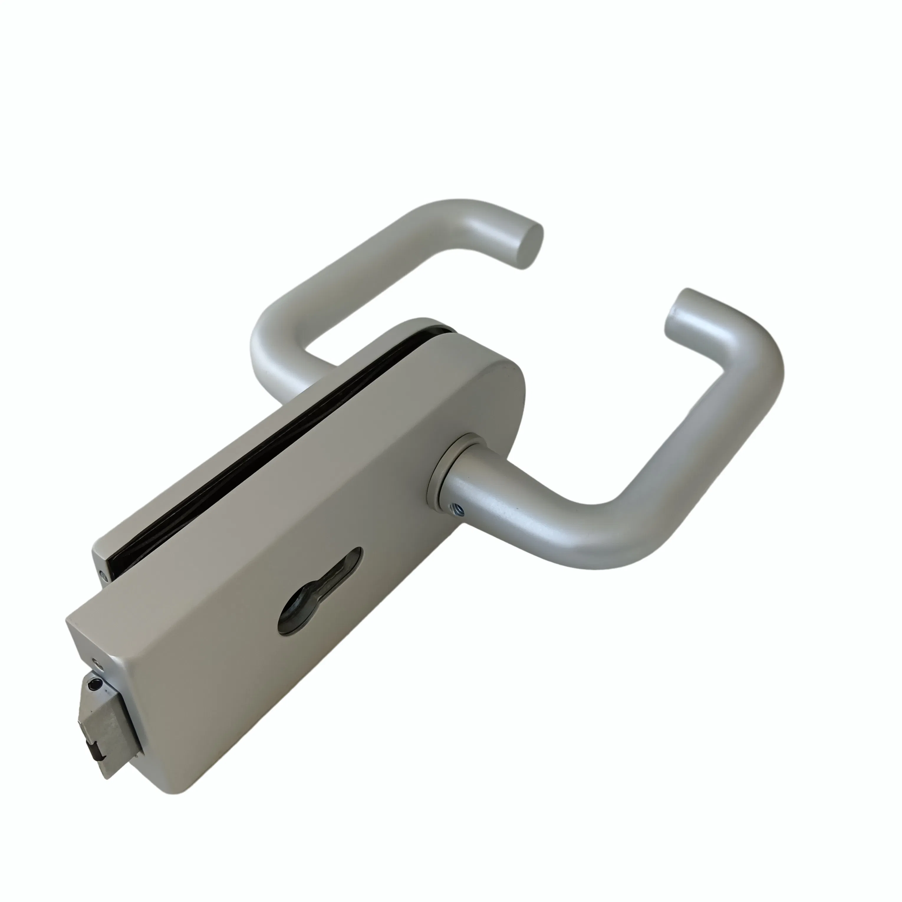 Office Stainless Steel Glass Door Lock with Rose Gold, Silver, Black, and Lock Manufacturing