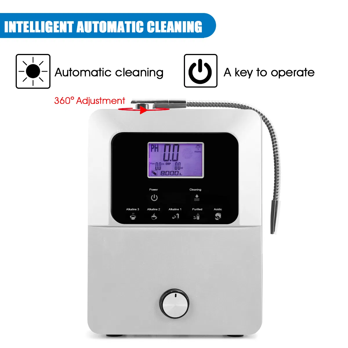 Ehm-849 Alkaline Water Ionizer 11 Plates with Internal Water Filters Agua Alcalina with 11 Ti-PT Plates