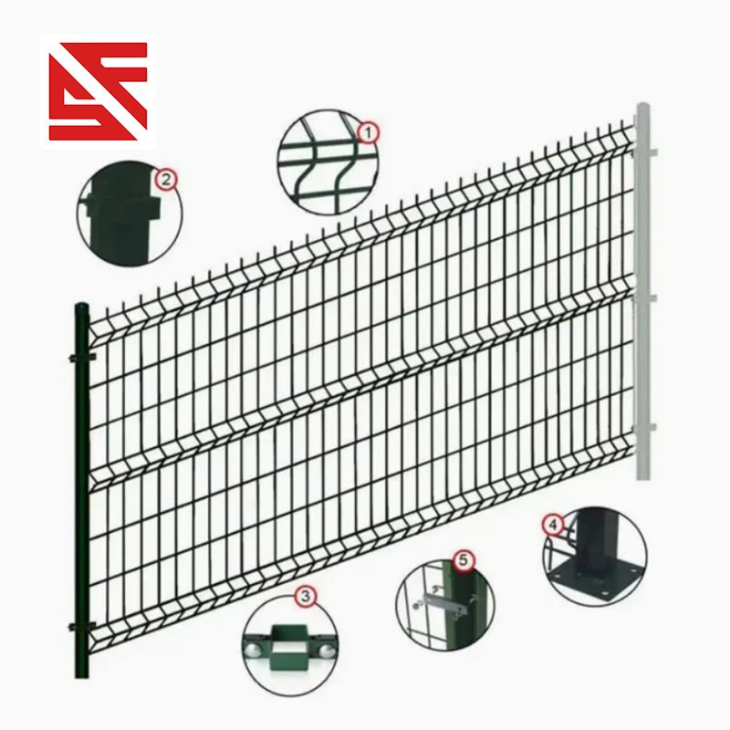 Guangdong Foshan Factory Manufacturer Customized Welded Steel Wire Mesh Fence