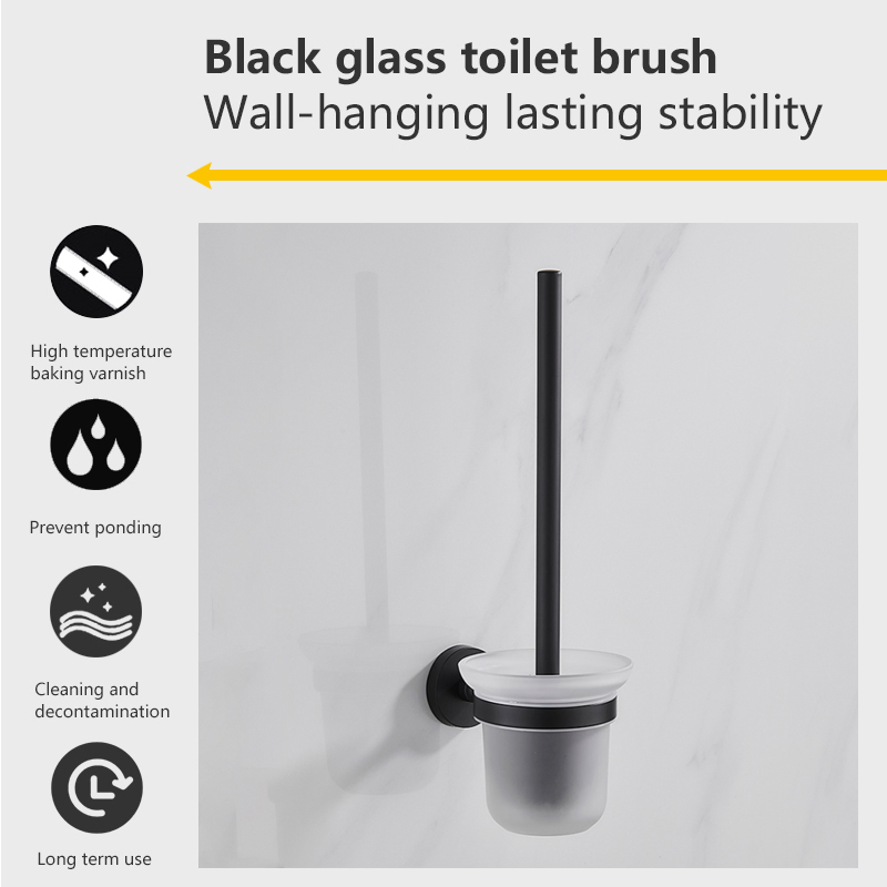 Настенный держатель для ершика из нержавеющей стали и стекла