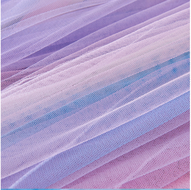 Rainbow Bed Canopy for Girls Dreamy Mosquito Net for Bed Round Dome Princess Bed Canopy Girl Room Play Tent Kids Canopy Bed Netting Curtains Blue