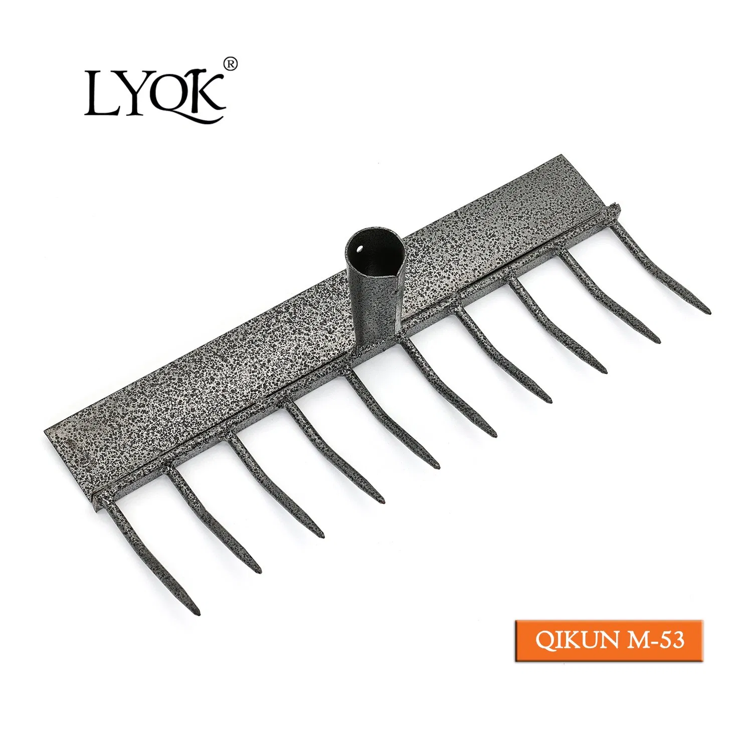 M-48 Agricultural Tool Garden Tool Farming Tool Manual Drop Forged Steel Rake with Sharped End