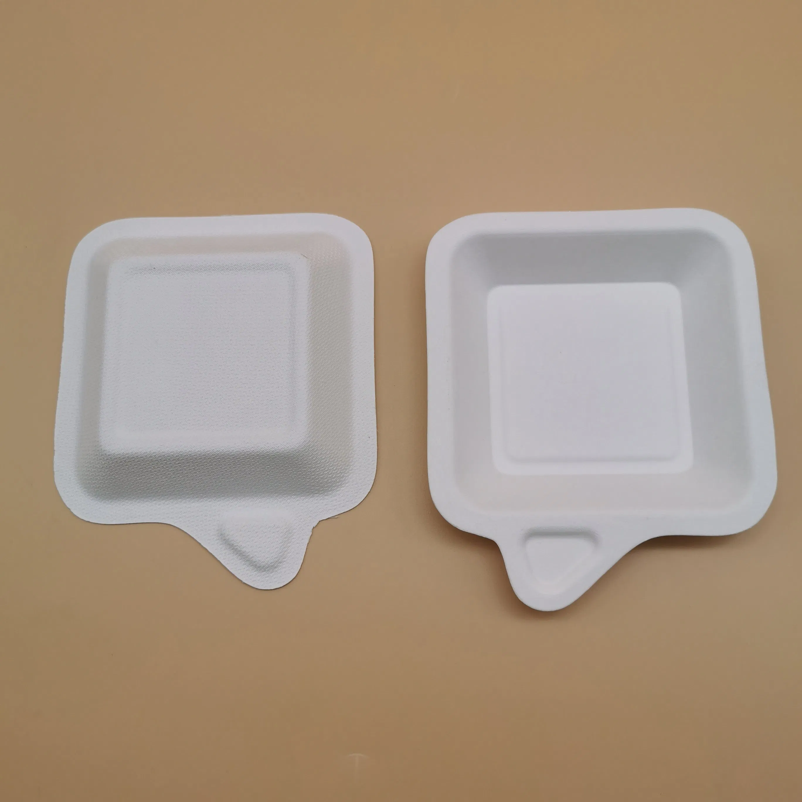 Wholesale Biodegradable Cake Plates Sugarcane Bagasse Dessert Dish Disposable Baby Tray