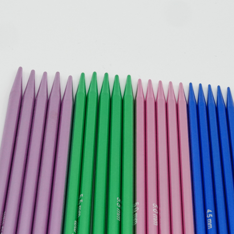 20cm Aluminum 2-Pointed Knitting Needles Set