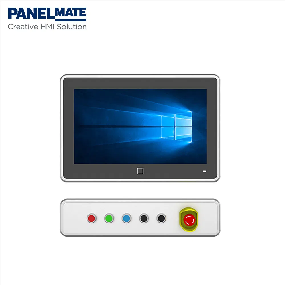 15.6" Industrial Embedded Stainless Steel Control Panel IP65 Waterproof Dustproof Capacitive Touch Screen LCD Display FHD High Resolution Touchscreen Monitor