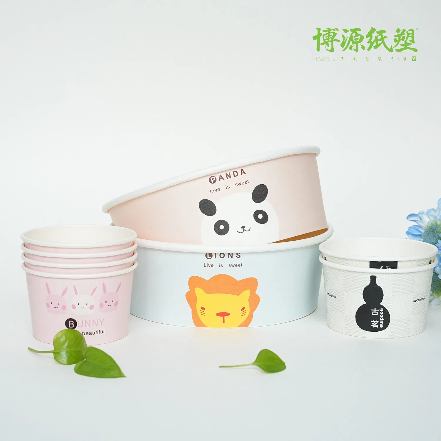 Biodegradable Disposable Customized Paper Food Bowl Fried Chicken Box Noodles Container Porridge Cup Take Away Packaging Box