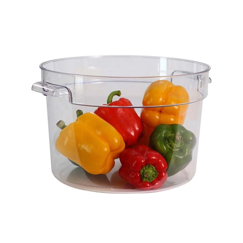 Kitchen Equipment Plastic Round Storage Container for Food