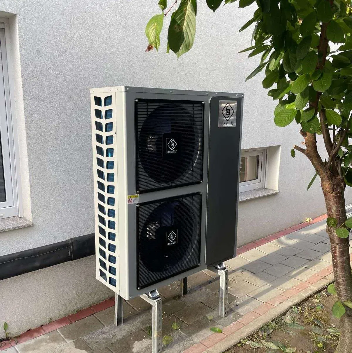 Factory Supply -30dg Low Noise 14kw12 Cop6 CE a+++ 70d Room Heating Air Cooling Dhw R290 Monoblock DC Inverter Air Energy Tap Hot Water Heater Pump Boiler