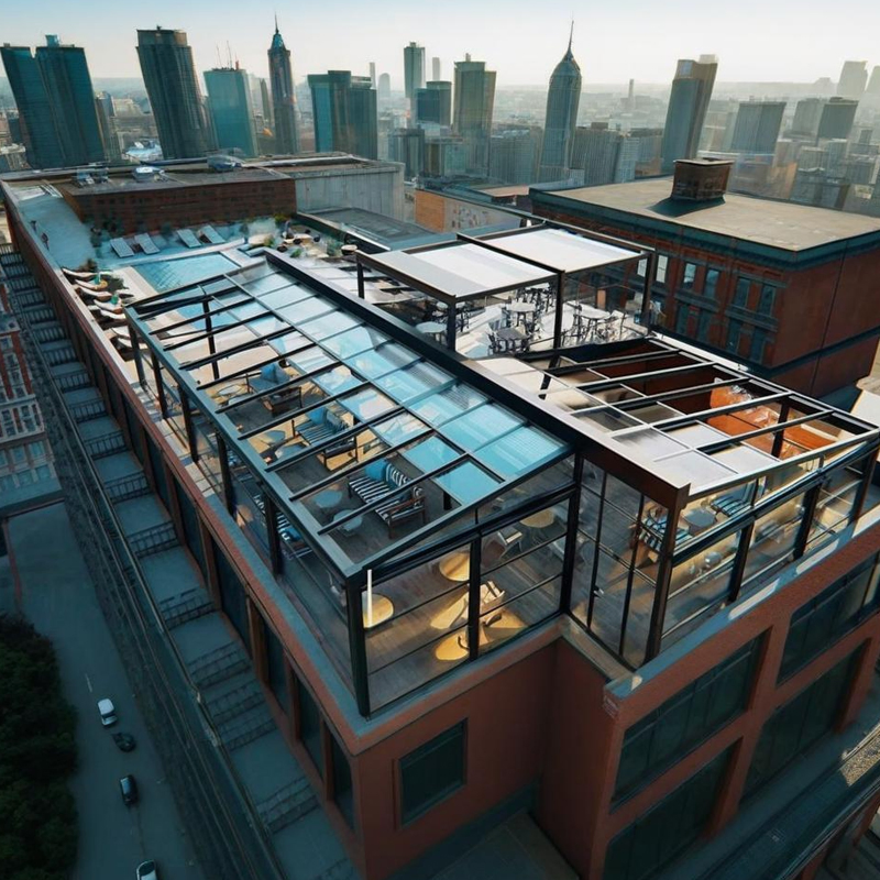 Polycarbonate Garden Greenhouse Solarium Glass House 10X16 Size Aluminium Sunroom