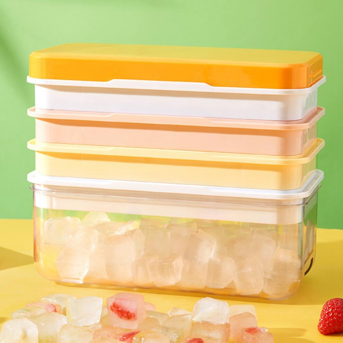 Ice Cube Tray with Lid Storage Bin for Freezer BPA Free