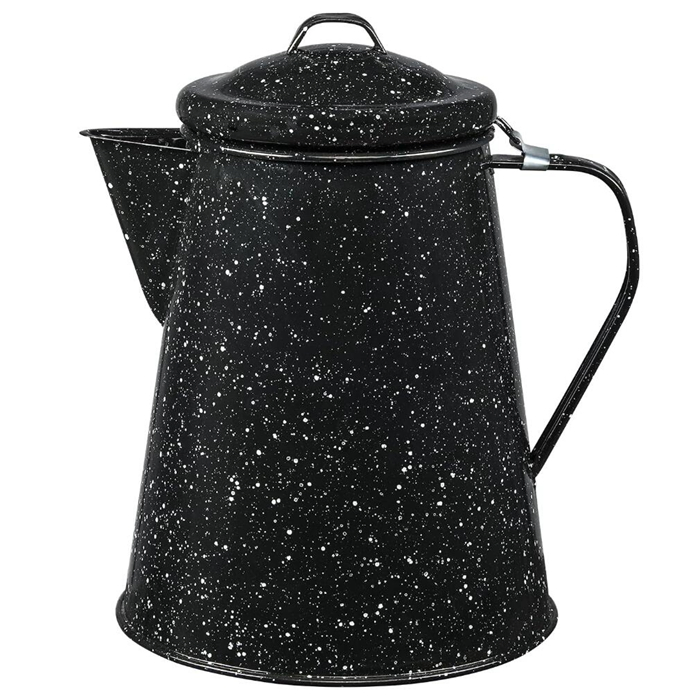 Enamel Coffee Pot with Handle Campfire Teapot Boiler