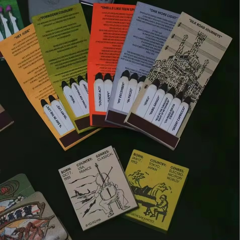 Good High Quality Matchbook Custom Match Logo Craft Paper Matchbox with Wooden Safety Long Matches