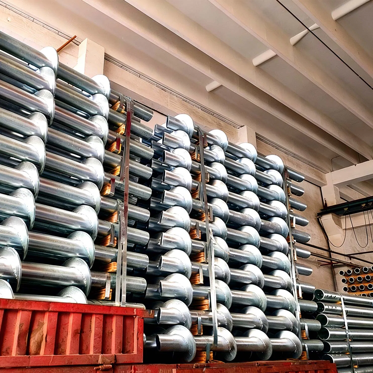 A572 Plate A992 Steel Tube Material Galvanized Zinc Ground Screw Helical Pile