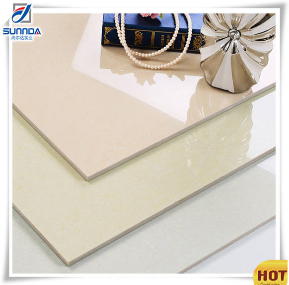 Anti Scratch Polished Porcelain Floor Vertified Tiles Glossy Surface 600X600