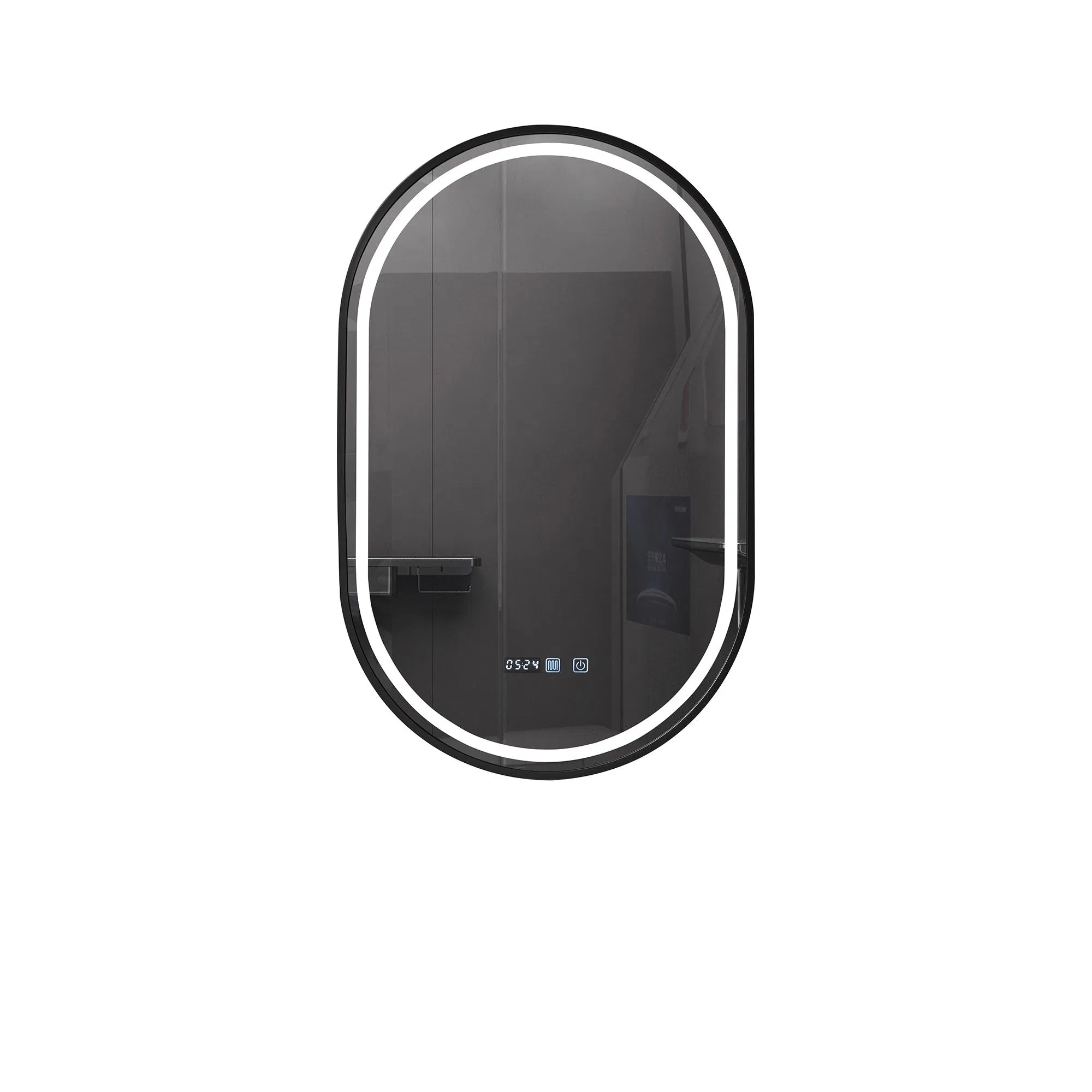 Anti-Fog Racetrack 50X80 Heavy-Duty Waterproof Bathroom Vanity Mirror