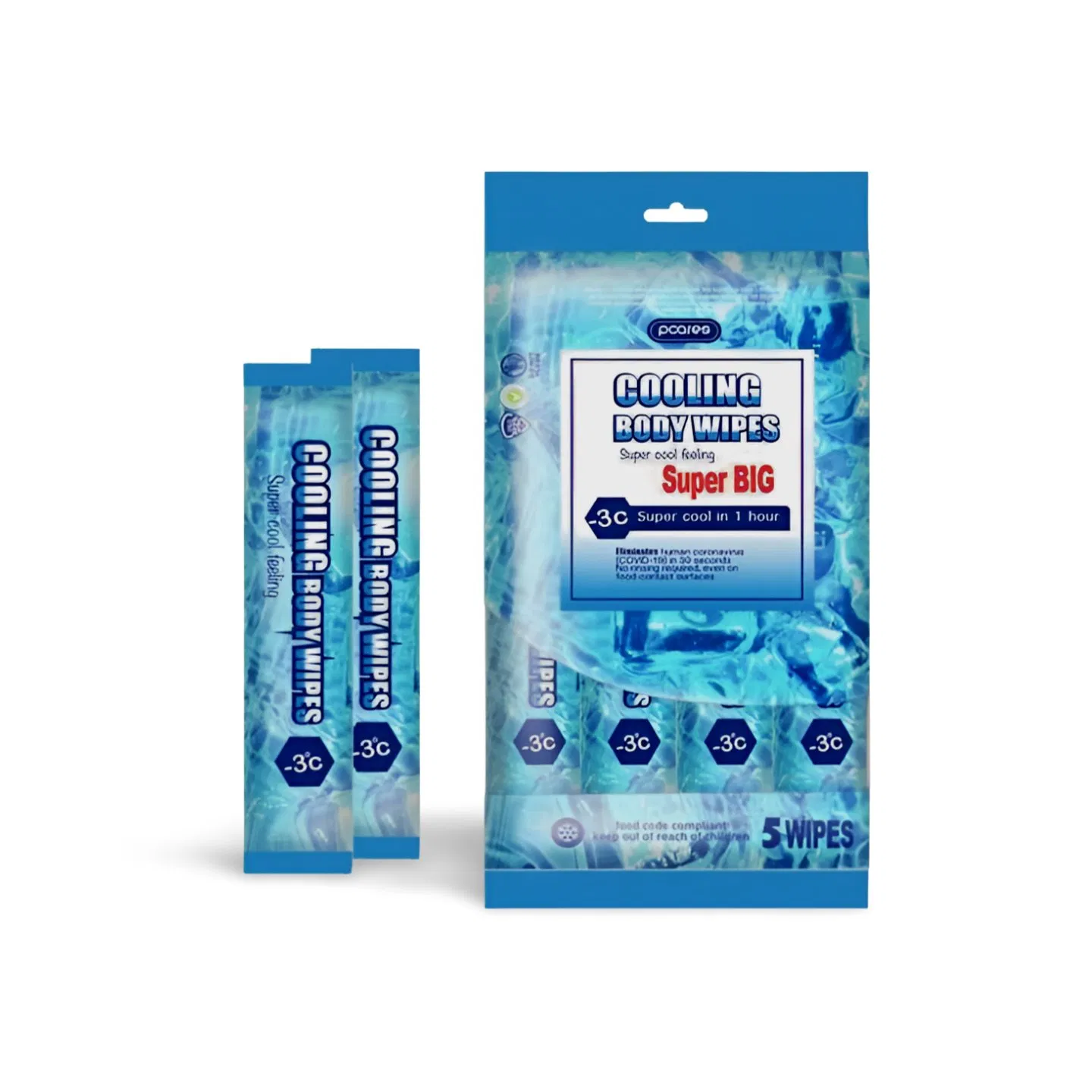 Extra Large Sport Cooling Wipes for Ultimate Refreshment