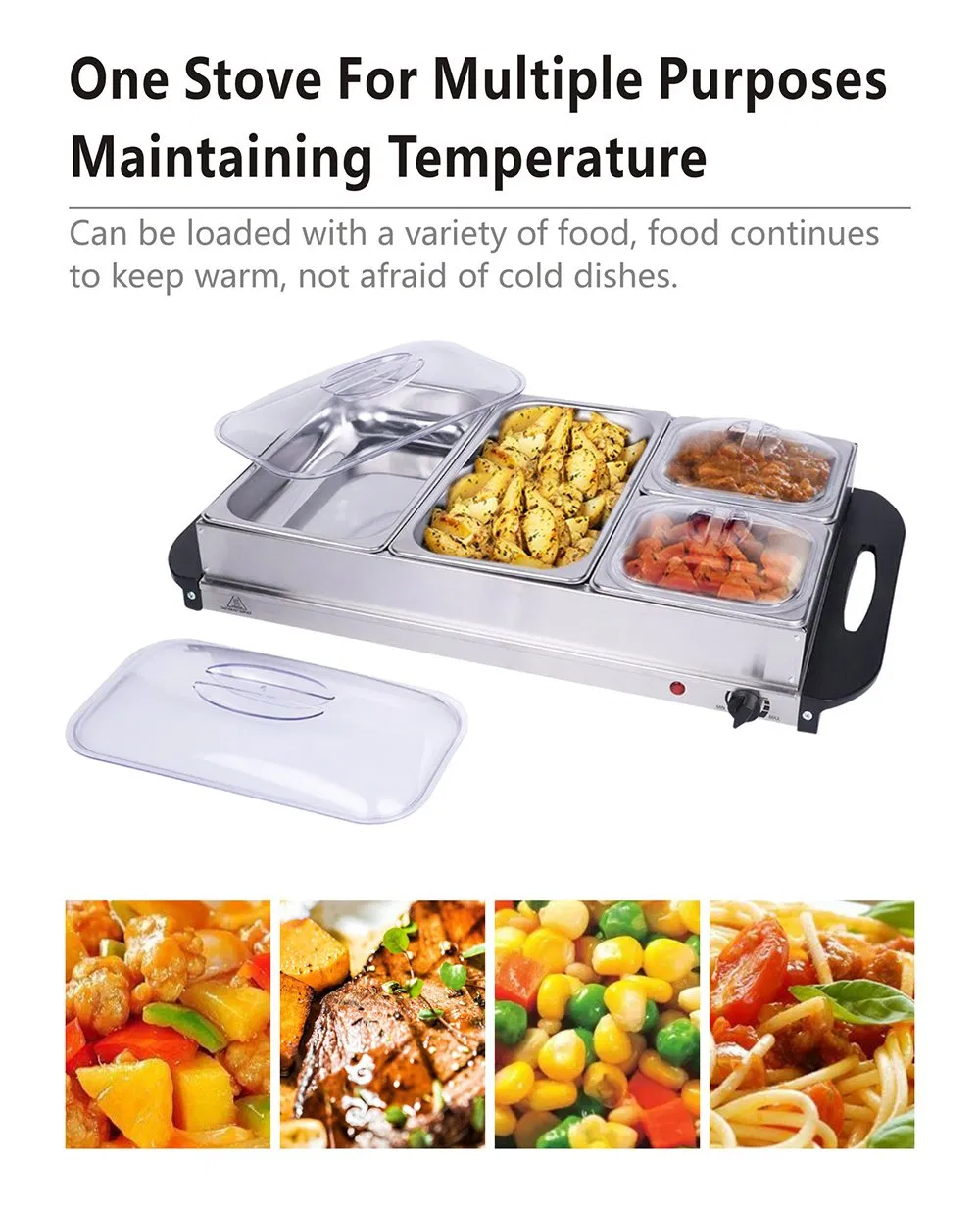 Wholesale Hotel Induction Buffet Food Warmer Stainless Steel Chafing Dishes for Catering