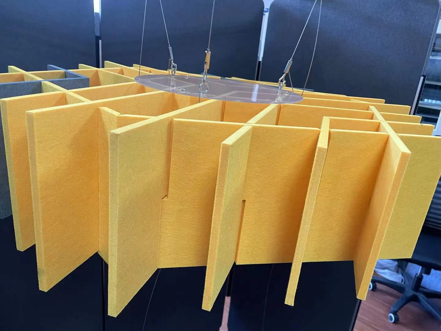 Sound Absorption Acoustic Ceilings Standard Pet Polyester 3D Fiber Panels