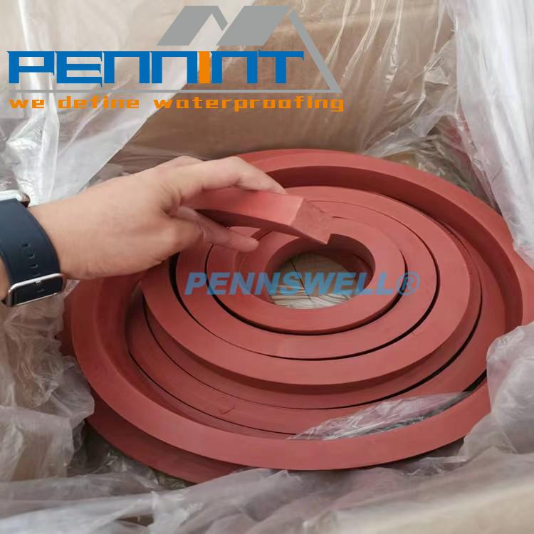 Hydrophilic Swelling Vulcanized Rubber Bentontie Waterstop Strip