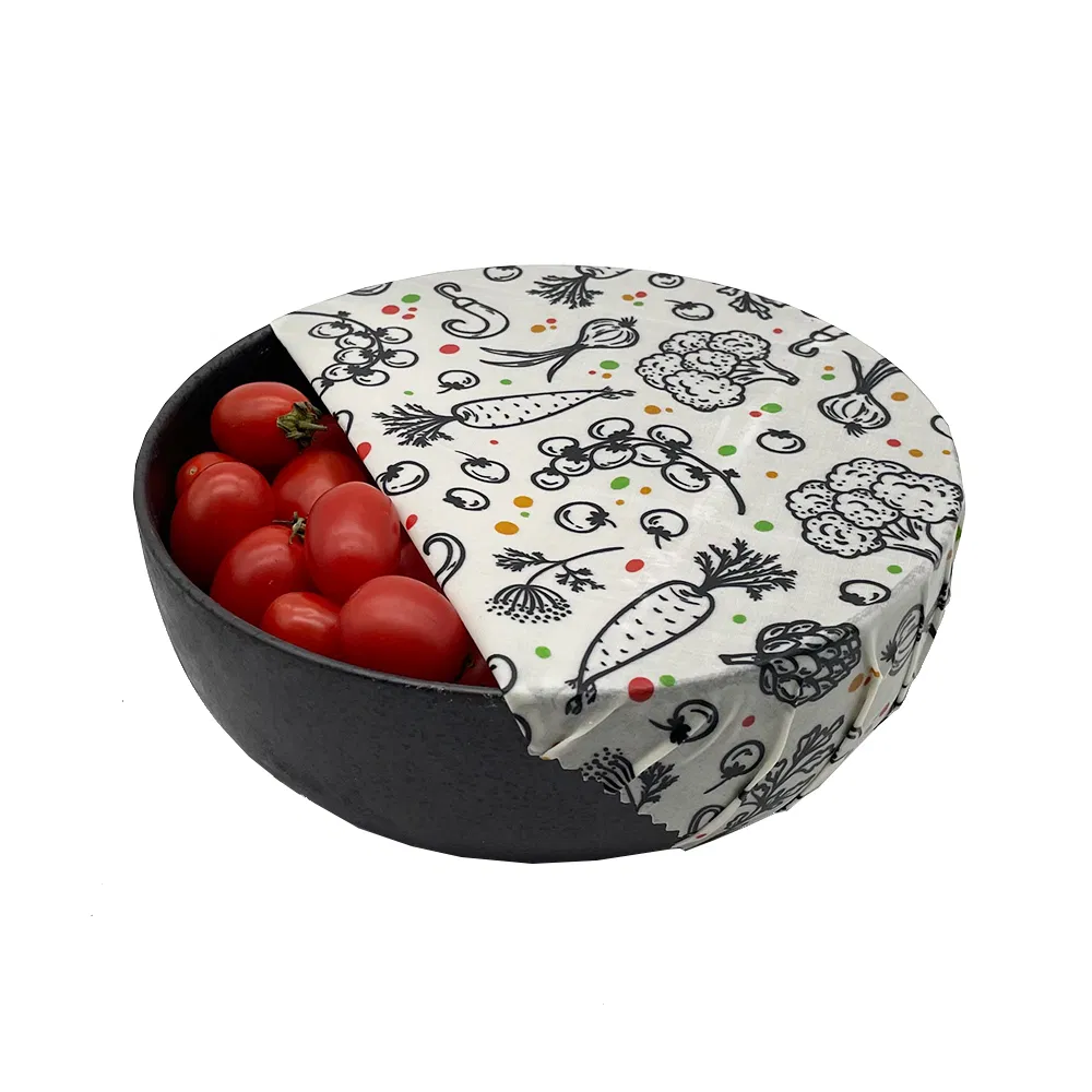 Organic Cotton Reusable Beeswax or Vegan Wrap Food Storage