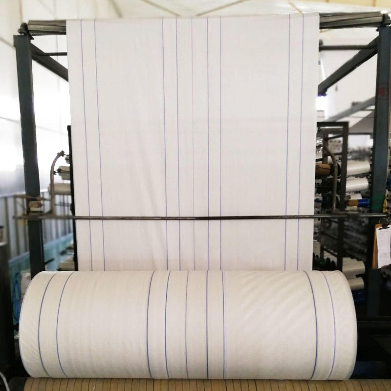 White Woven Bag Roll PP Woven Tubular Fabric for Making Rice Fertilizer Packing Bag