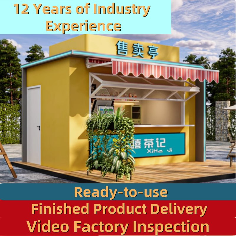 Scenic Movable Kiosk Coffee Shop Coffee House Ticket Hall Commercial Street Movable House