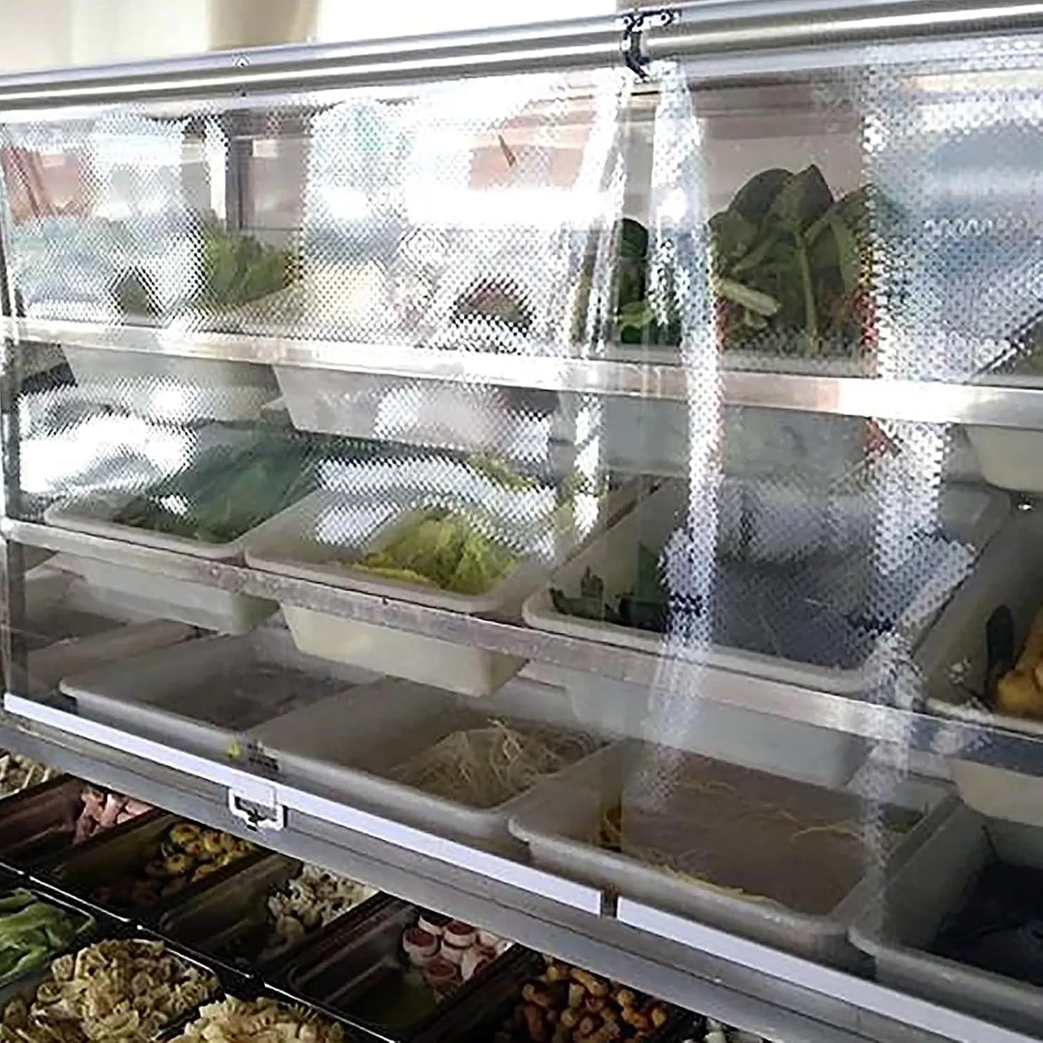 PVC Freezer Cover/Freezer Curtain/ Refrigerator Blind /Night Cover/Night Blind for Supermarket