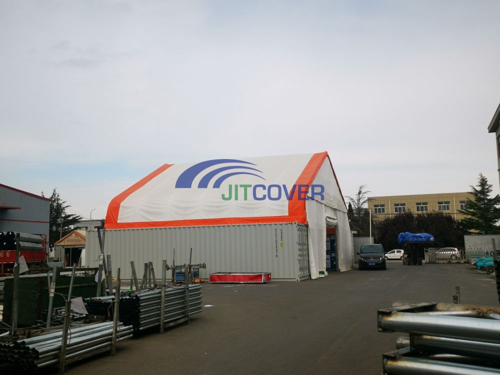 Shipping Container Steel Roof PVC Storage Tent (JIT-5040C)