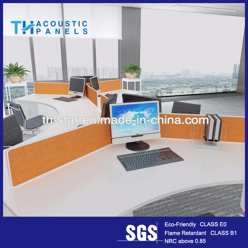 Eco Friendly Acoustic Privacy Panels Noise Reduction Fire Retardant Desktop Screen