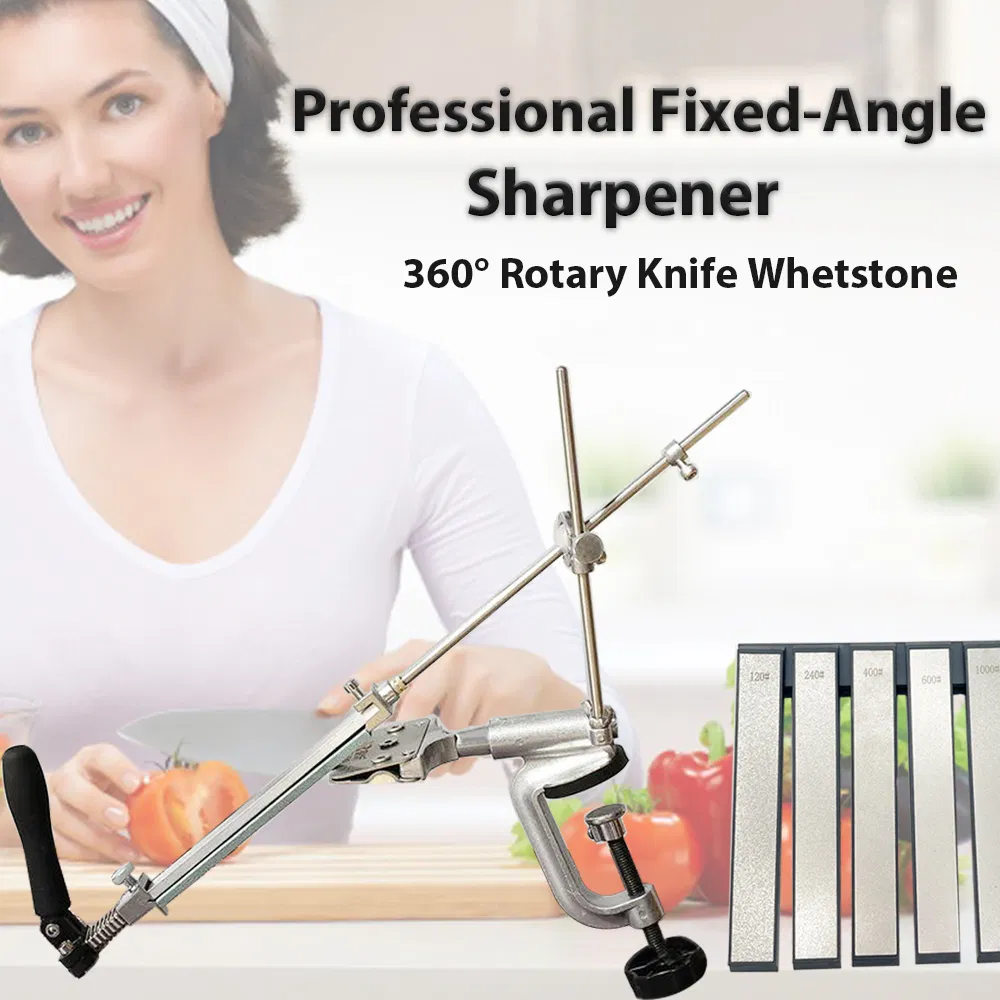 Precison Diamond Knife Sharpener Kit Sharpening Stones Kit Fixed Angle Holder for Knives Sharpening