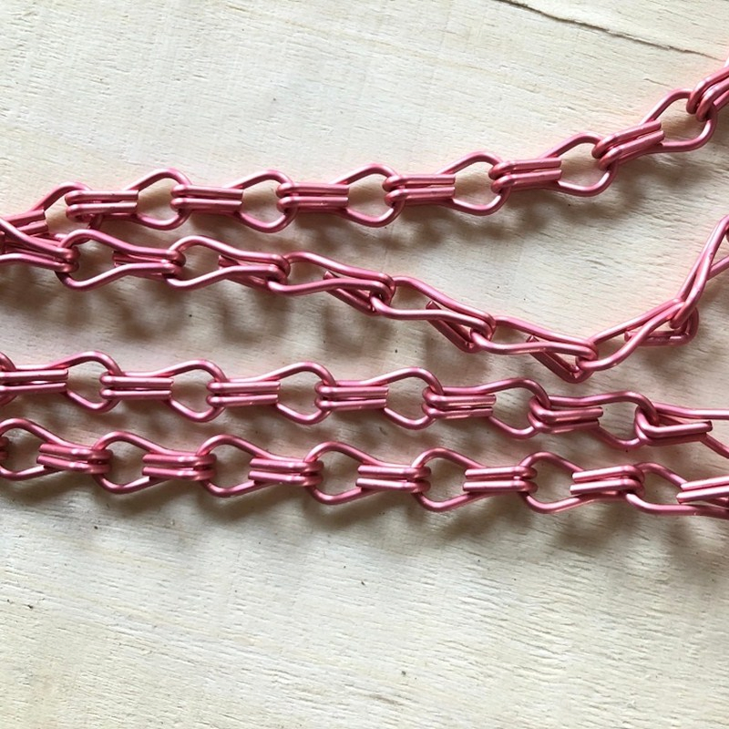 Anodic Oxidation Double Hook Hanging Aluminium Chain Link Screen Curtain