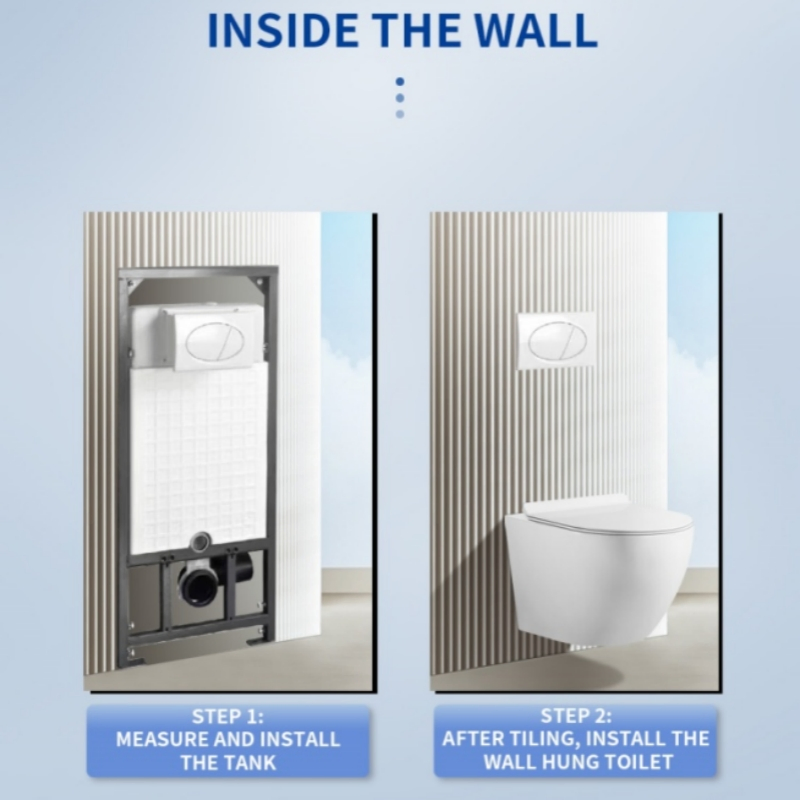 Bravo Bathroom Toilet Ceramic Wall-Hung Toilet Sanitary Ware