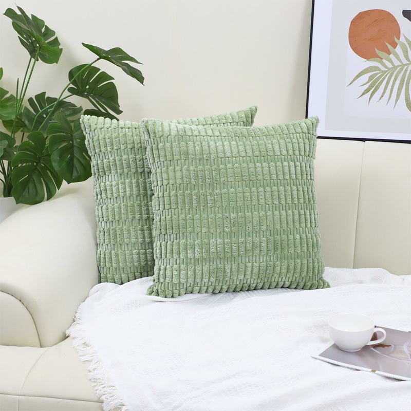 Wholesale Prices Corduroy Textiles Simple Style Soft Package Sofa Cushion Pillow Cover