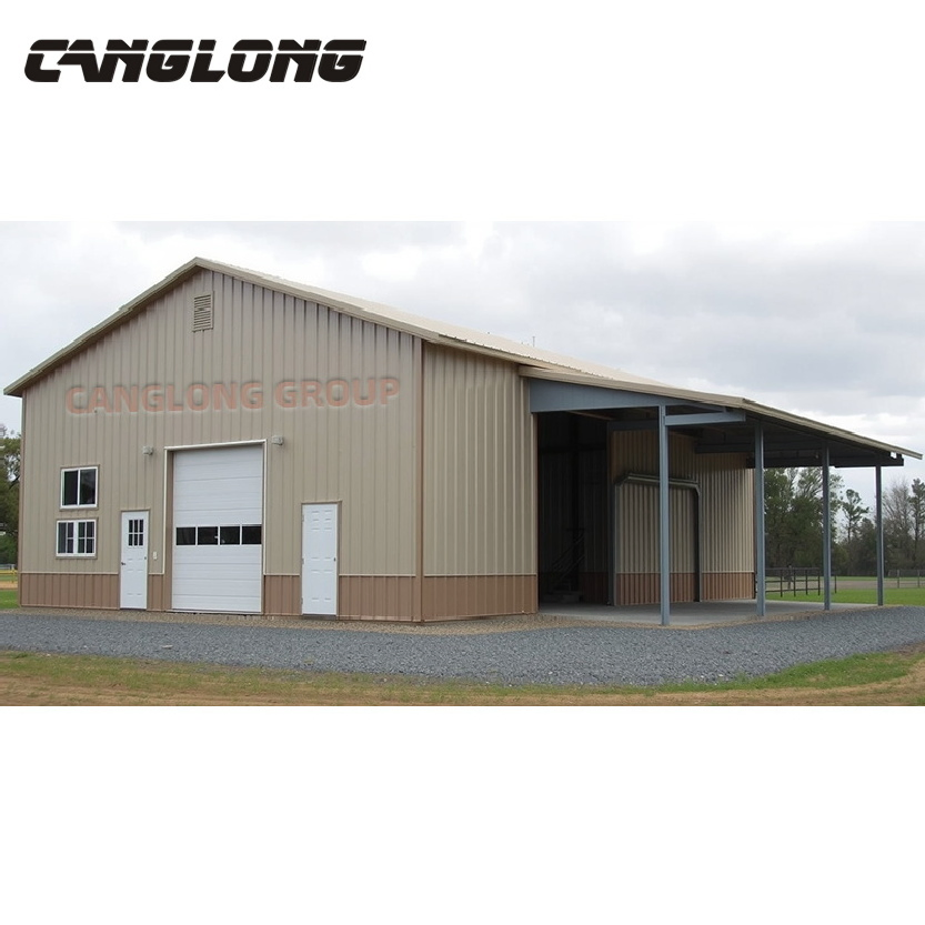Dye Space Steel Structure Warehouse for Natural Supplies with Extraction and Dye Storage