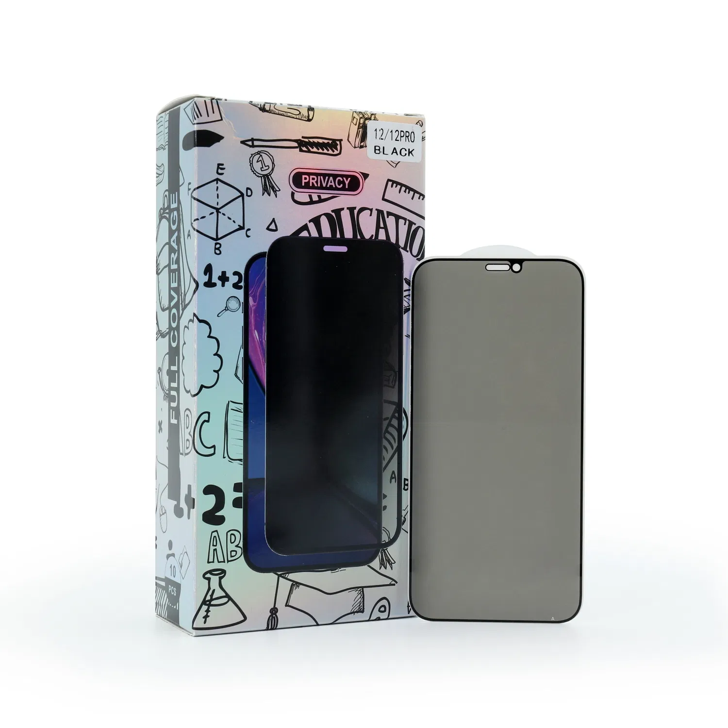 High Quality Privacy Film Anti-Fall Ptotective Coverage Decaration Tempered Glass Full Cover with Wholesale Price for iPhone 12 12 PRO Mobile Phone Screen