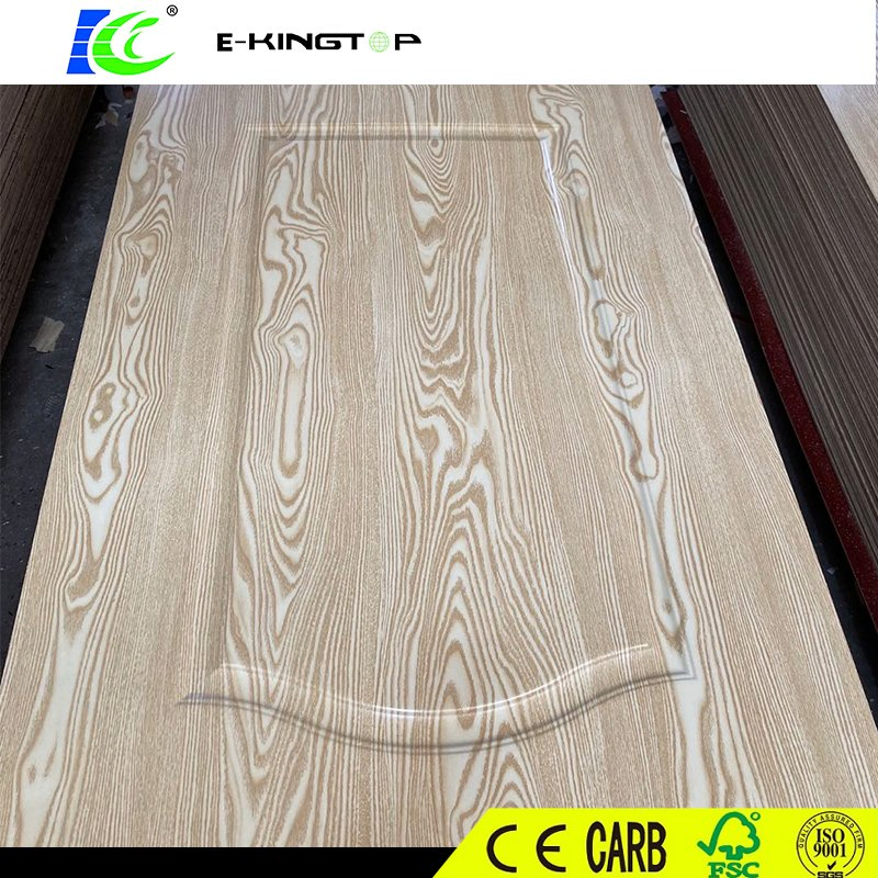 Teak Veneer Laminated HDF Door Skin for Iraq 3mm Thickness