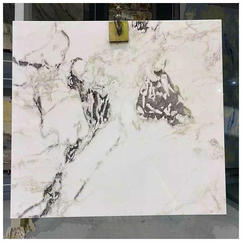 Luxury Exotic Oyster White Quartzite Polished Slabs