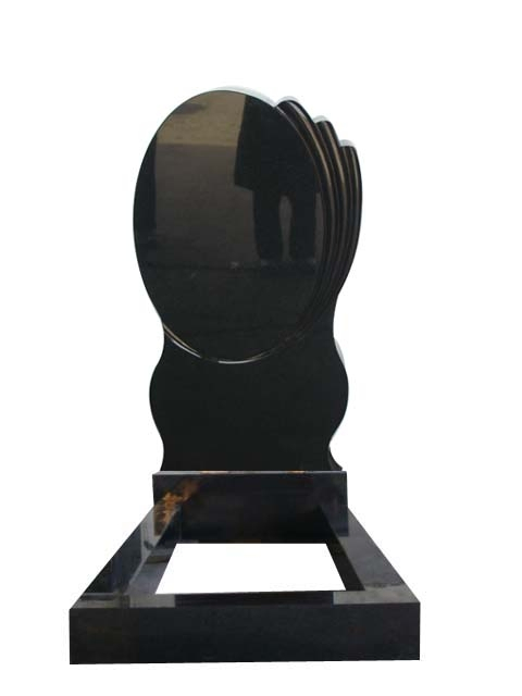 Granite Tombstone Design Luxury Tombstone Black Obsidian Plan for Gravestone