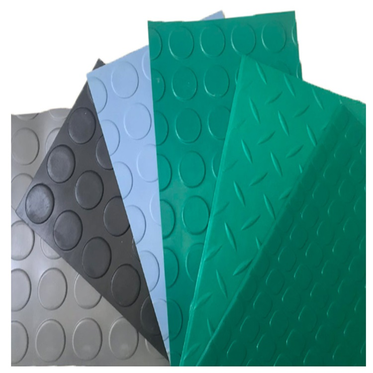 Diamond Plate Metallic Flooring Rubber Flooring for Garage