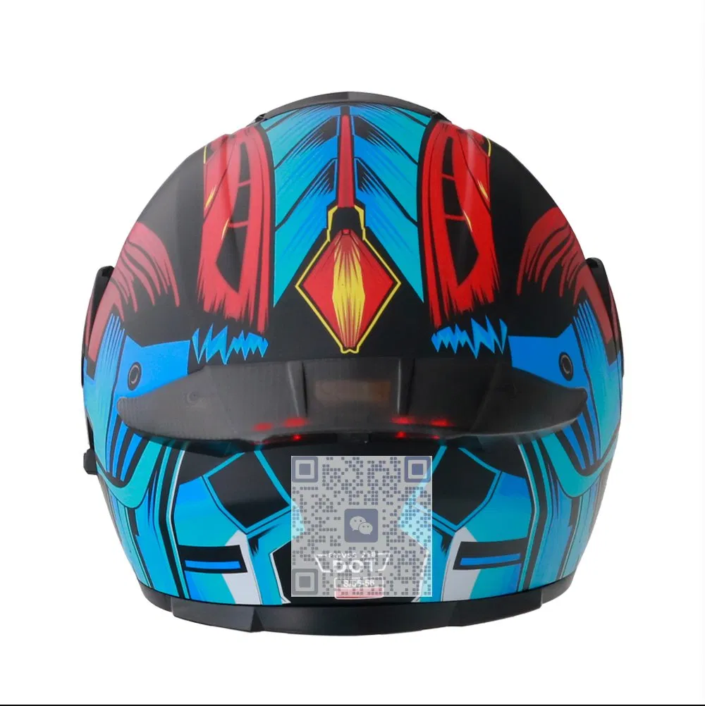 LED Flip-Up Motorcycle Helmet with OEM Motor