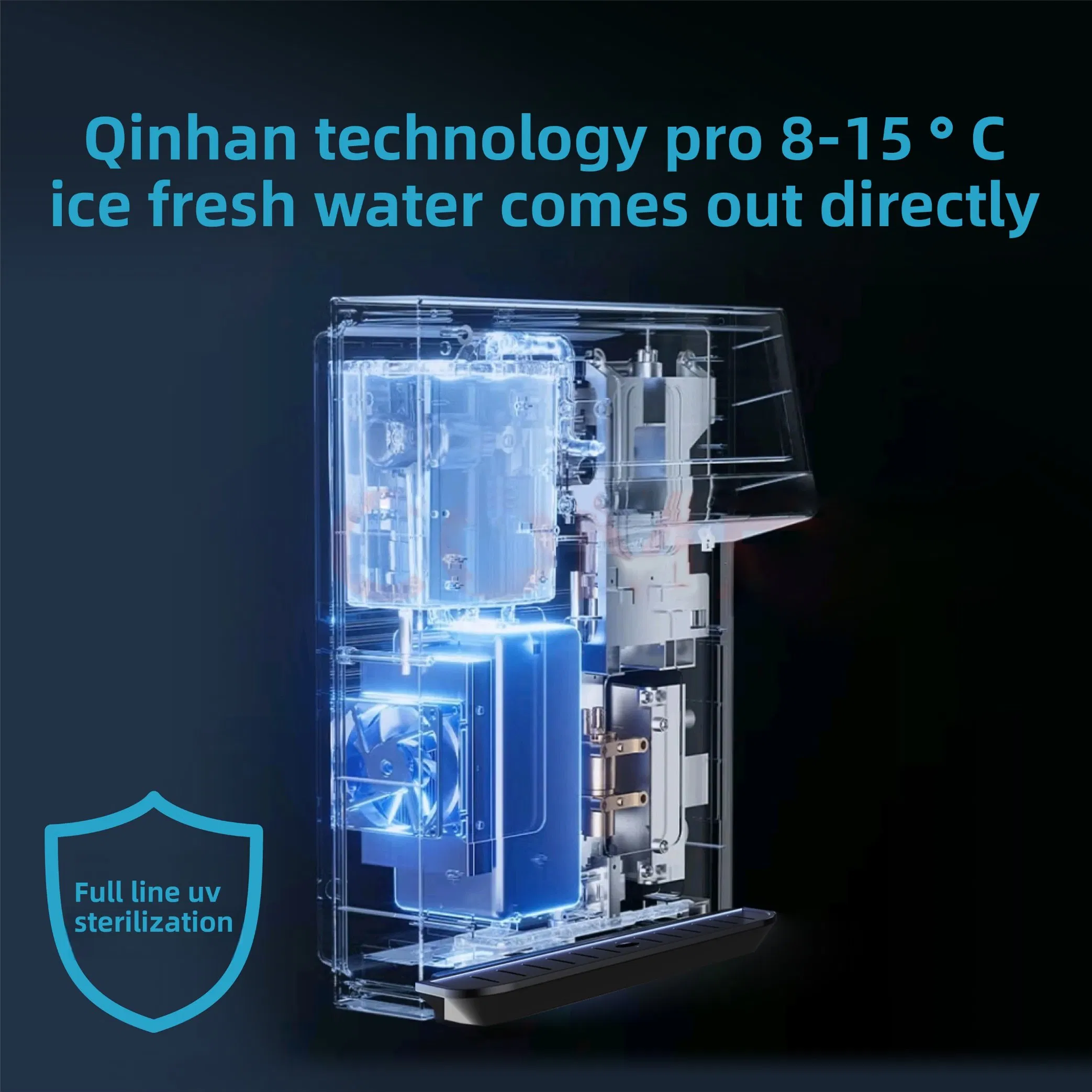 Direct Drinking Water Dispenser with UV Sterilization and Cooling