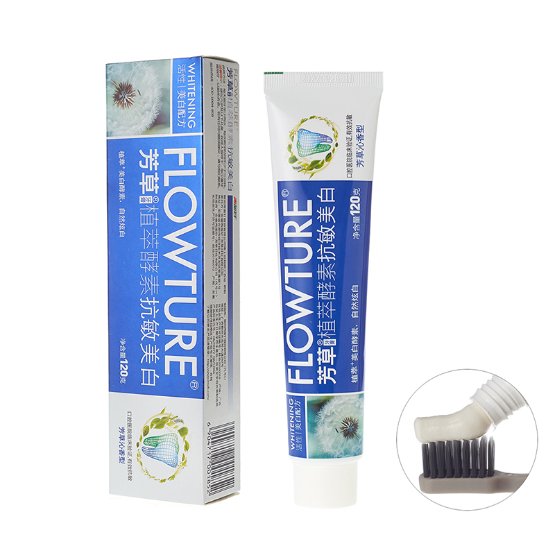 Custom Logo Sodium Phytate Anti Sensitive Teeth Whitening Enzymatic Toothpaste Manufacturer for Adult