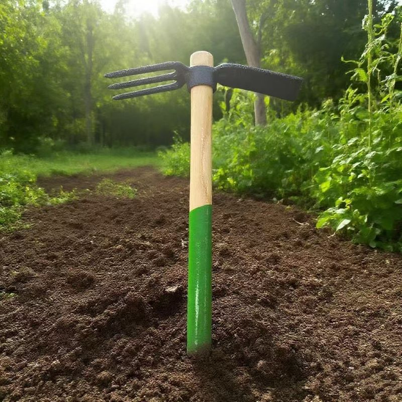 Two-in-One Multi-Functional Garden Tool Set Land Reclamation Loosening Beach Cleaning Featuring Hoes