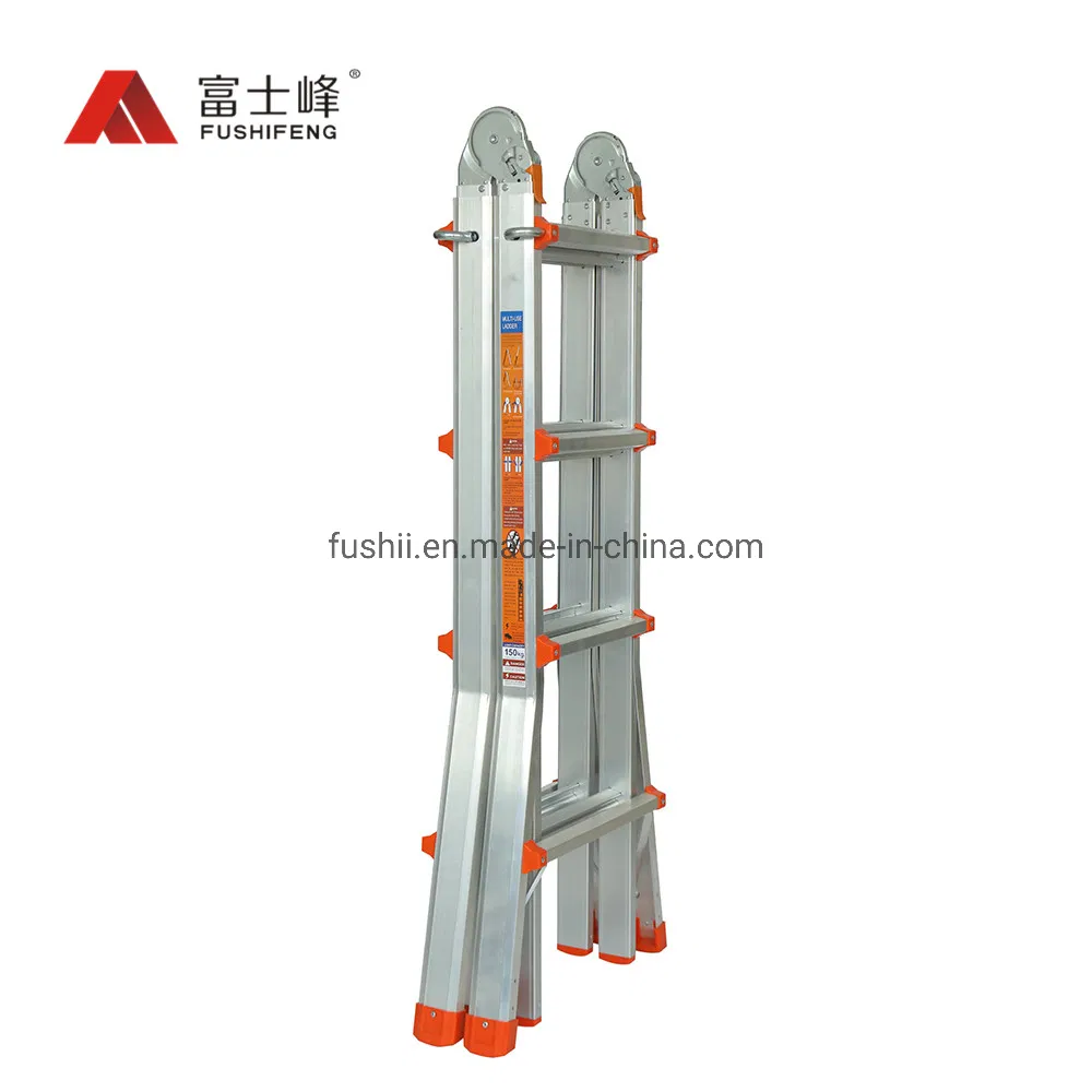 Flared Legs Multipurpose Aluminum Giant Foldable Ladder for Stairs