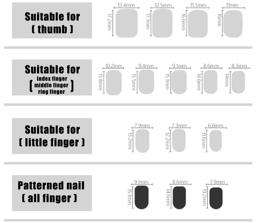 30 Pieces of Nail Art Full Sticker Nail Art Jelly Glue Color Box Without Trace Fake Nails