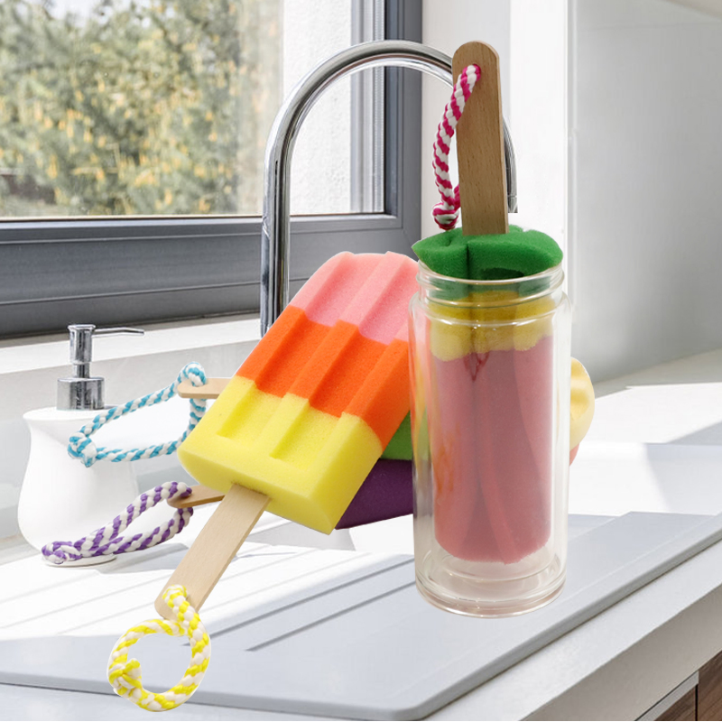 Ice Cream Shower Body Sponge Body Loofah Shower Scrubber Kids Bath Sponge