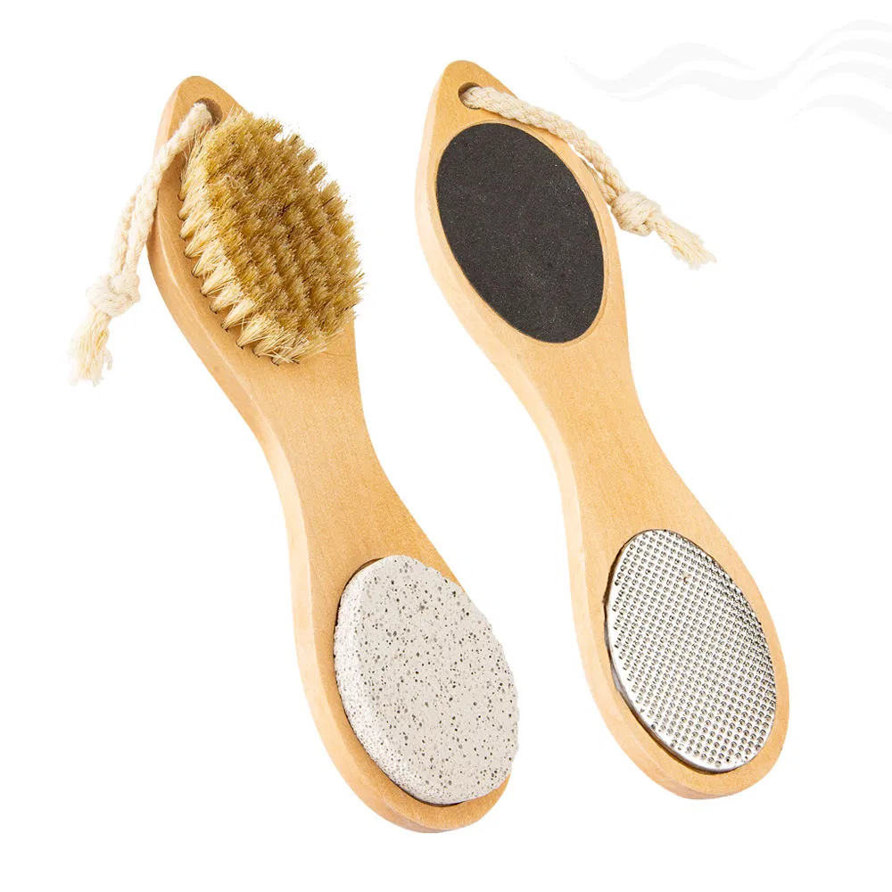 Pedicure Tool Steel File Sandpaper Pumice Stone Wild Boar Bristle Foot File