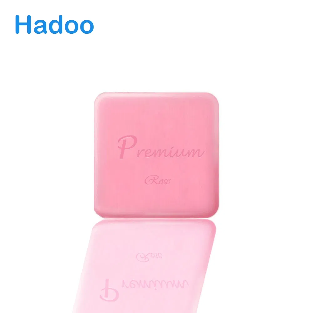 100g Pink Roser Fragrance Mild Formula Bath Soap in Square Shape
