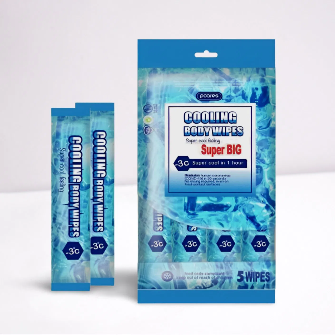 Extra Large Sport Cooling Wipes for Ultimate Refreshment